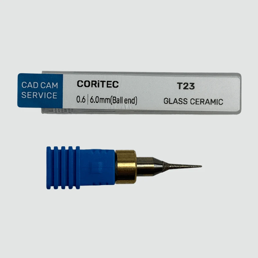 Фреза T23 для CORiTEC - 0.6 мм, 6.0 мм цанга (Ball end) Glass Ceramic - CAD/CAM-СЕРВИС